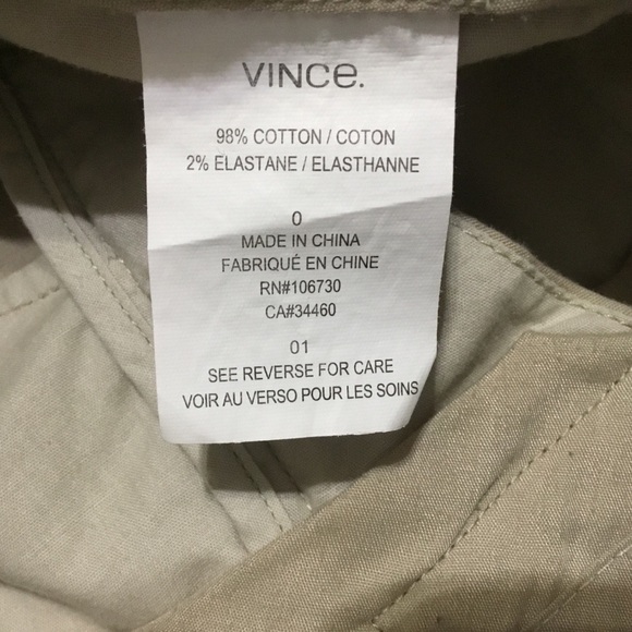 Vince Tan Rolled Cuff Boyfriend Trousers. - Picture 9 of 9